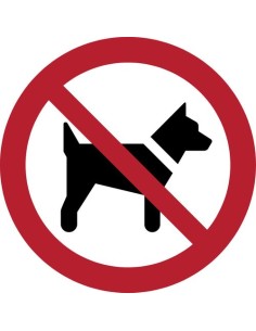 PICTOGRAMA  PROHIBIDO PERROS  B/1
