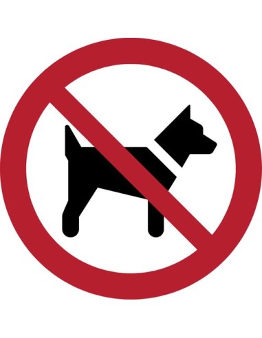 PICTOGRAMA  PROHIBIDO PERROS  B/1