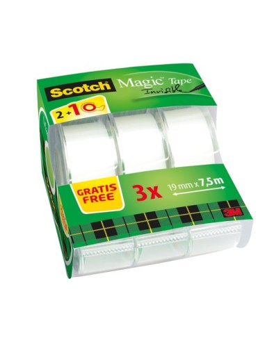 CINTA ADHESIVA SCOTCH MG. 7,5x19 MINI - Pack de 12 unidades