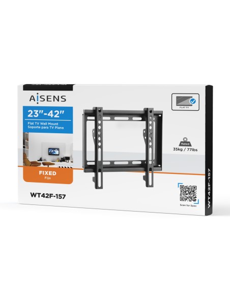 Soporte Eco Ultra Delgado Para Monitor/tv 35kg De 23-42, Negro