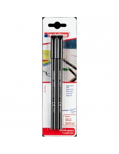 BLISTER 2 ROTULADORES EDDING 1200 NEGRO