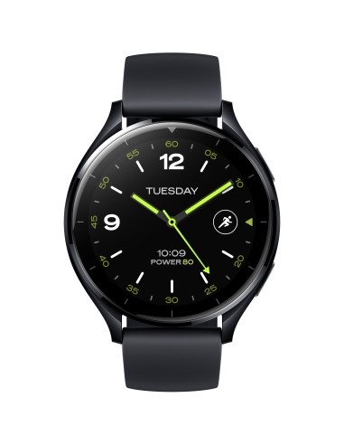 Watch 2 3,63 cm (1.43") AMOLED 46 mm Digital 466 x 466 Pixeles Pantalla táctil Negro Wifi GPS (satélite)