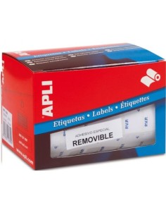 ROLLO ETIQUETAS BLANCAS 16X22 PVP REMOVIBLE APLI