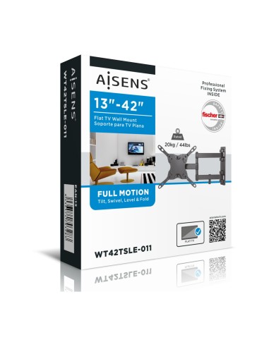 WT42TSLE-011 soporte para TV 106,7 cm (42") Negro