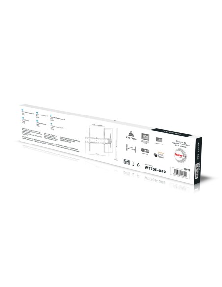 Soporte Eco Ultra Delgado Para Monitor/?? 40kg De 37-70, Negro