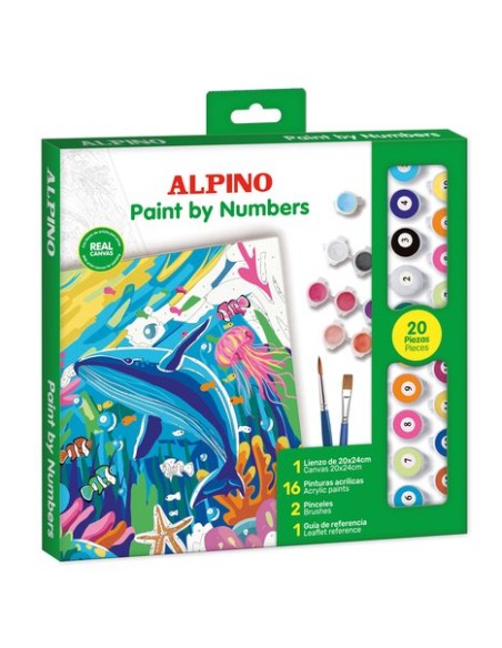 ALPINO PINTURA ACRÍLICA PINTA POR NÚMEROS OCEAN