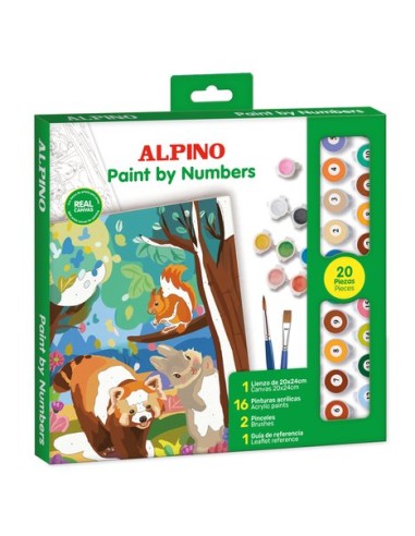 ALPINO PINTURA ACRÍLICA PINTA POR NÚMEROS FOREST