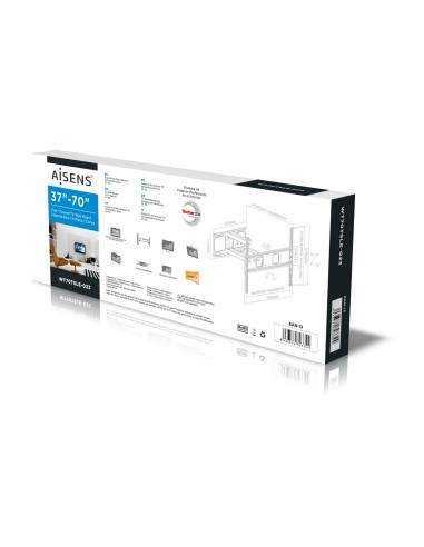 WT70TSLE-023 soporte para TV 177,8 cm (70") Negro