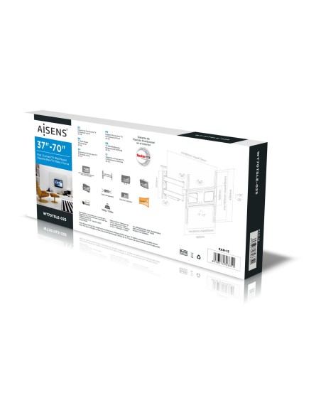 WT70TSLE-025 soporte para TV 177,8 cm (70") Negro