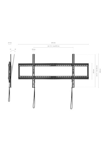 Soporte ECO Inclinable para Monitor/TV 75Kg de 37-90, Negro