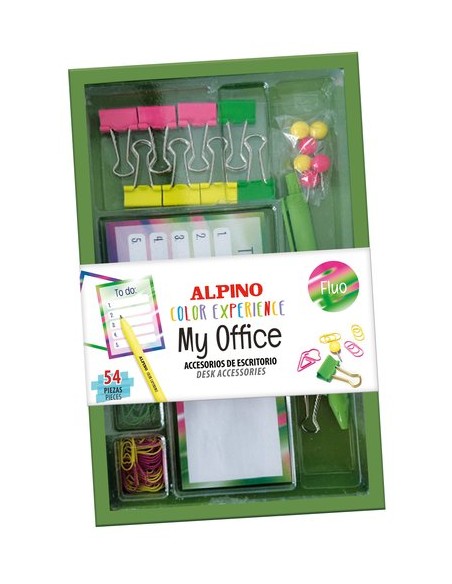 SET PAPELERIA ALPINO OFFICE FLUO