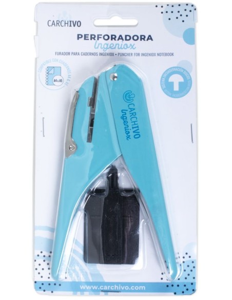 PERFORADORA INGENIOX PARA HOJAS CUADERNO DISCOS