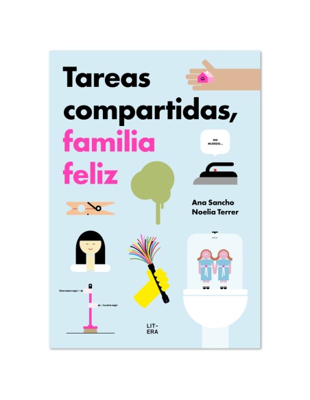 Tareas compartidas familia feliz