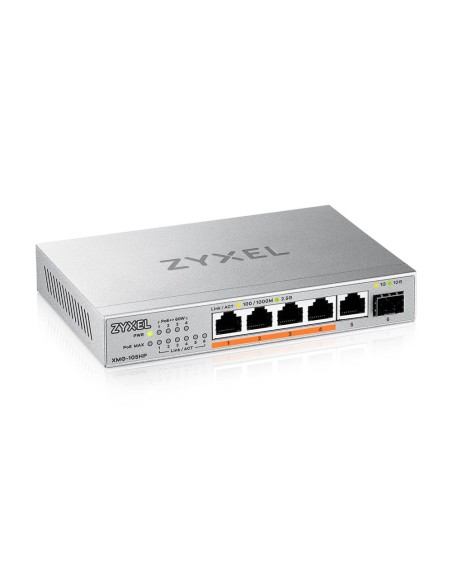 XMG-105HP No administrado 2.5G Ethernet (100/1000/2500) Energía sobre Ethernet (PoE) Plata XMG-105HP No administrado 2.5G Ethernet (100/1000/2500) Energía sobre Ethernet (PoE) Plata