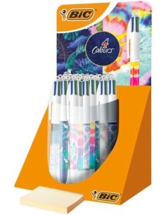 Exp 30 boligrafos 4 colores decorados punta 1mm