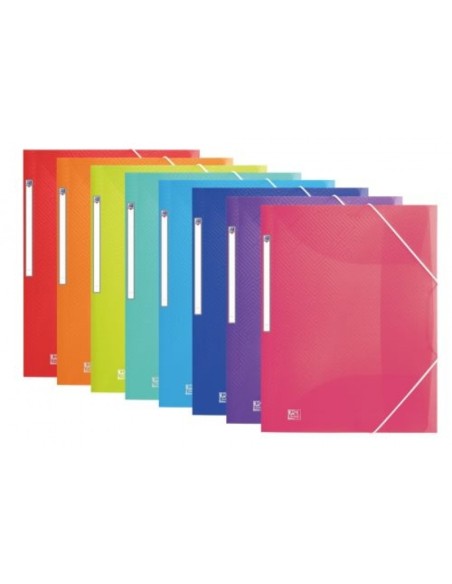 Paq 10 carpeta plastico a3 gomas y solapas colores surtidos serie urban