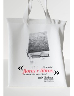Bolsa Flores y Libros