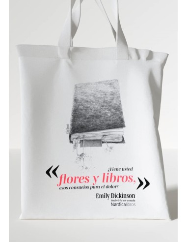 Bolsa Flores y Libros