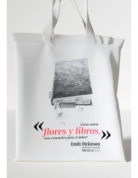 Bolsa Flores y Libros