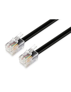 105104 cable telefónico 5 m Negro