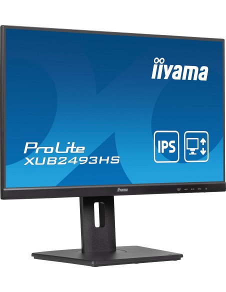 ProLite XUB2493HS-B6 pantalla para PC 60,5 cm (23.8") 1920 x 1080 Pixeles Full HD LED Negro