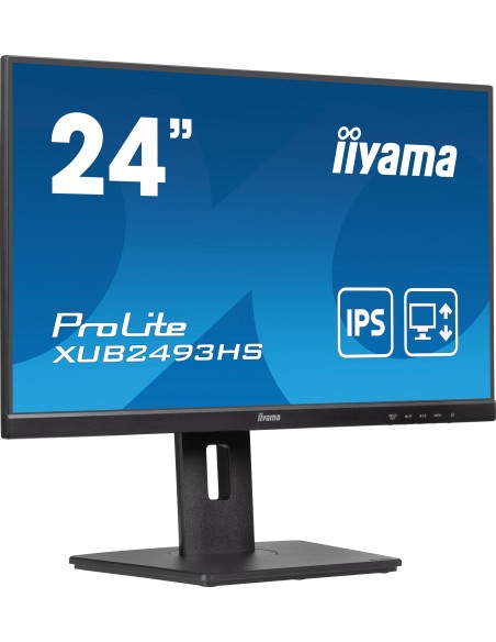 ProLite XUB2493HS-B6 pantalla para PC 60,5 cm (23.8") 1920 x 1080 Pixeles Full HD LED Negro