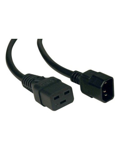 IEC C14/IEC C19, 10/16 A Negro 2 m C14 acoplador C19 acoplador