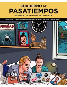 Cuaderno de pasatiempos Entrena tus neuronas con humor