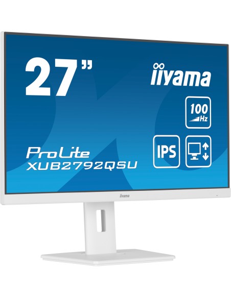 ProLite XUB2792QSU-W6 pantalla para PC 68,6 cm (27") 2560 x 1440 Pixeles Wide Quad HD LED Blanco