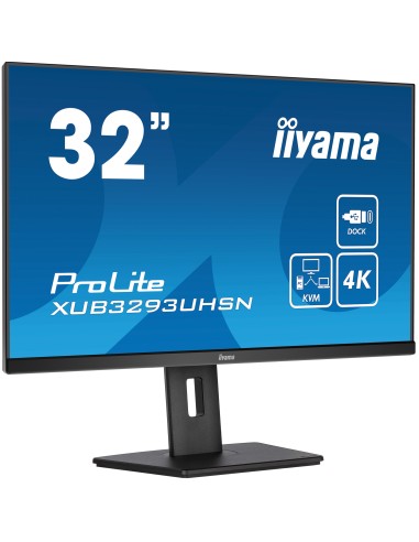 ProLite XUB3293UHSN-B5 pantalla para PC 80 cm (31.5") 3840 x 2160 Pixeles 4K Ultra HD LCD Negro