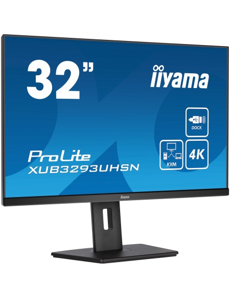 ProLite XUB3293UHSN-B5 pantalla para PC 80 cm (31.5") 3840 x 2160 Pixeles 4K Ultra HD LCD Negro