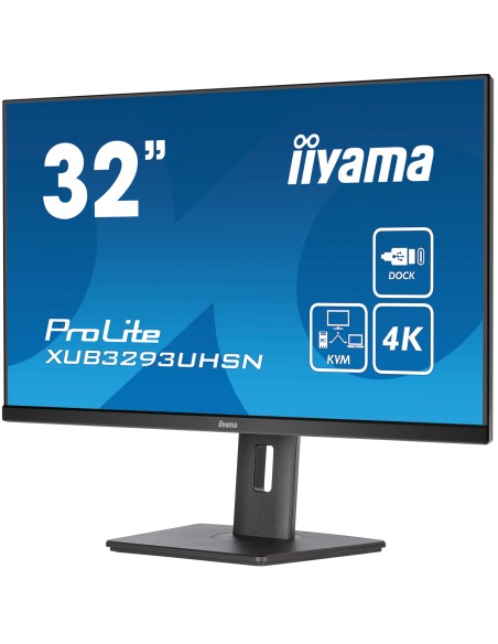 ProLite XUB3293UHSN-B5 pantalla para PC 80 cm (31.5") 3840 x 2160 Pixeles 4K Ultra HD LCD Negro