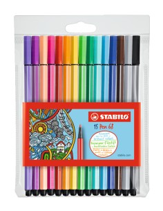 Pen 68 rotulador Multicolor 15 pieza(s)
