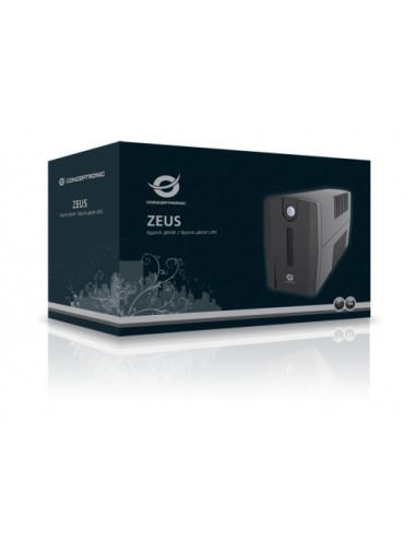ZEUS02E sistema de alimentación ininterrumpida (UPS) Línea interactiva 0,85 kVA 480 W 4 salidas AC