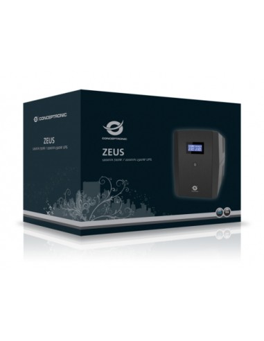 ZEUS03E sistema de alimentación ininterrumpida (UPS) Línea interactiva 1,2 kVA 720 W 6 salidas AC