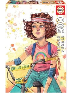 RUN LIKE A GIRL ESTHER GILI PUZZLE 500 PIEZAS