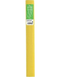 ROLLO CONTINUO PAPEL CRESPON 50X25CM AMARILLO PAJA 30G