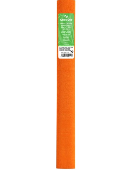 ROLLO CONTINUO PAPEL CRESPON 50X250CM MANDARINA 30G