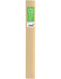 ROLLO CONTINUO PAPEL CRESPON 50X250CM CREMA 30G
