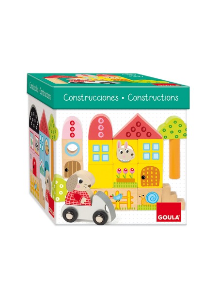  JUEGO DE CONSTRUCCION MADERA CONEJITO 40 PIEZAS 