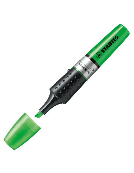  C/5 marcadores fluorescentes stabilo luminator verde 