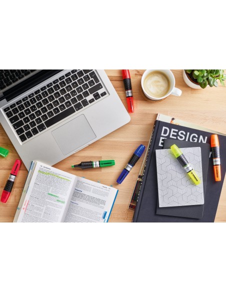  C/5 marcadores fluorescentes stabilo luminator naranja 