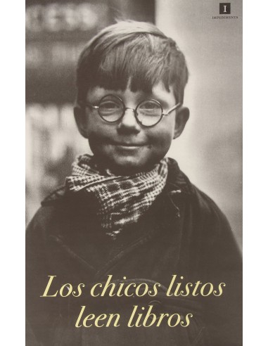 Cartel Los chicos listos leen libros 