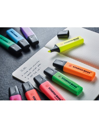  Set 6 marcadores fluorescentes stabilo boss 70 original 
