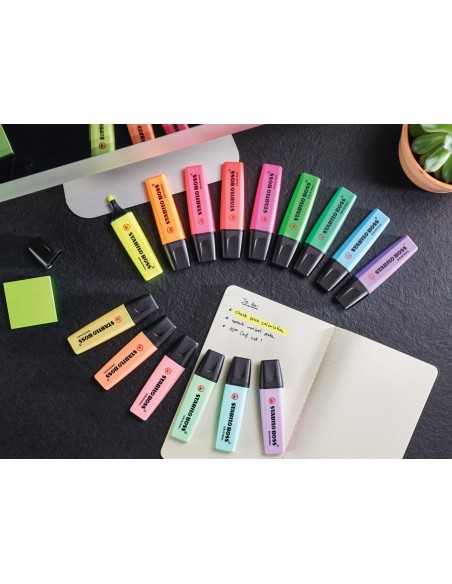  Set 6 marcadores fluorescentes stabilo boss 70 original 