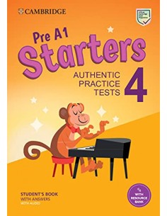 Pre A1 Starters 4 Practice Tests with Answers Audio and Resource Bank