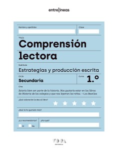 Entrelineas 1 Comprension lectora estrategias y produccion escrita