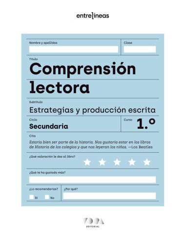 Entrelineas 1 Comprension lectora estrategias y produccion escrita