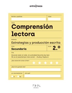 Entrelineas 2 Comprension lectora estrategias y produccion escrita