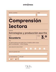 Entrelineas 3 Comprension lectora estrategias y produccion escrita
